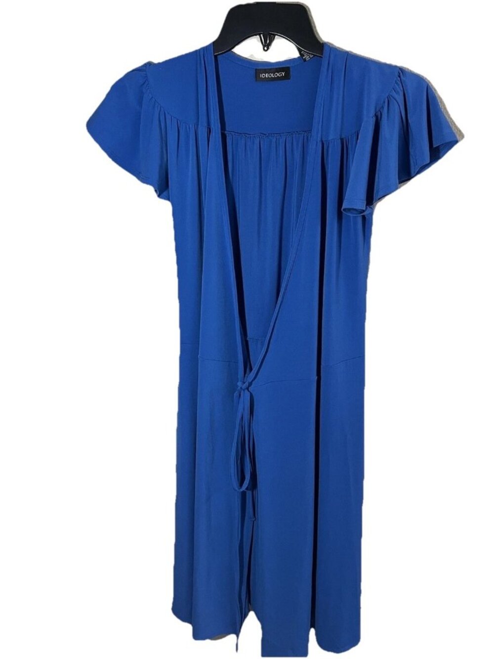 womans Ideology dress size XS blue wrap style Short Sleeve Career